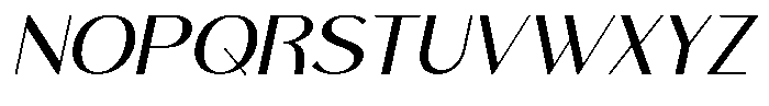 Miluno Italic Font UPPERCASE
