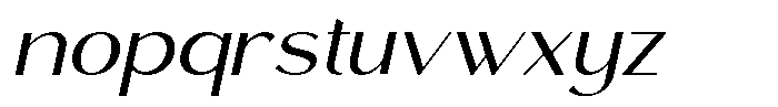 Miluno Italic Font LOWERCASE