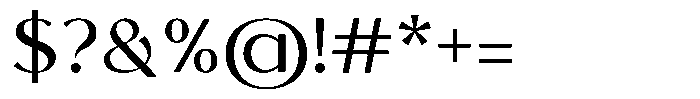 Miluno Regular Font OTHER CHARS
