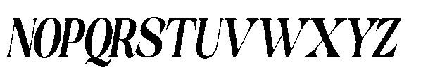 Milver Light Walking Condensed Italic Font UPPERCASE