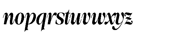 Milver Light Walking Condensed Italic Font LOWERCASE