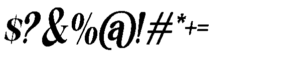 Milver Light Walking Expanded Italic Font OTHER CHARS