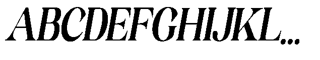 Milver Light Walking Expanded Italic Font UPPERCASE