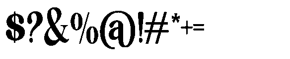 Milver Light Walking Expanded Font OTHER CHARS