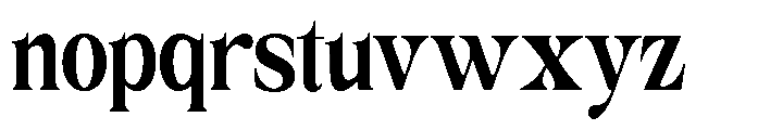 Milver Light Walking Expanded Font LOWERCASE