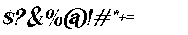 Milver Light Walking Italic Font OTHER CHARS