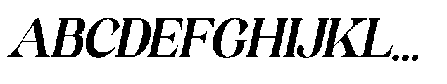 Milver Light Walking Italic Font UPPERCASE