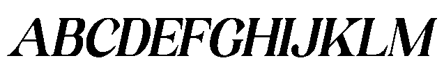 Milver Light Walking Slant Font UPPERCASE