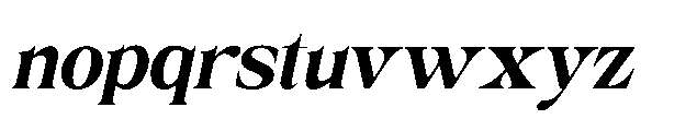 Milver Light Walking Slant Font LOWERCASE