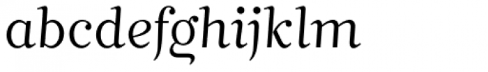 Mimix ExtraLight Font LOWERCASE