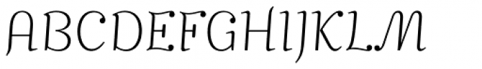 Mimix UltraLight Font UPPERCASE