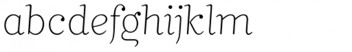Mimix UltraThin Font LOWERCASE