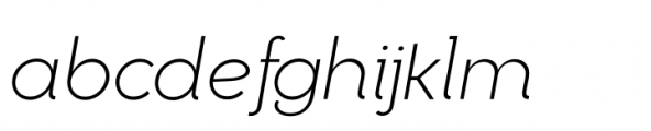 Mimolette Light Italic Font LOWERCASE
