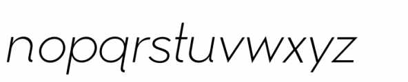 Mimolette Light Italic Font LOWERCASE