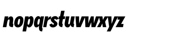 Mimolette Narrow Bold Italic Font LOWERCASE