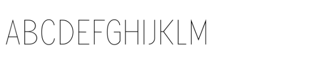 Mimolette Narrow Hairline Font UPPERCASE