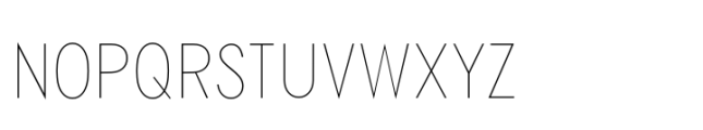 Mimolette Narrow Hairline Font UPPERCASE