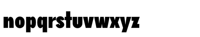 Mimolette Narrow Heavy Font LOWERCASE