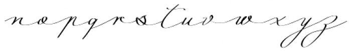 Mina Calligraphic Regular Font LOWERCASE