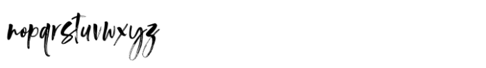 Minalon Brush Regular Font LOWERCASE