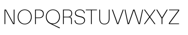 Minavora Thin Font UPPERCASE