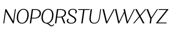 Minaya Light Italic Font UPPERCASE