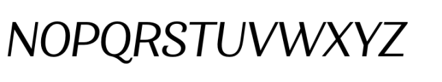 Minaya Regular Italic Font UPPERCASE