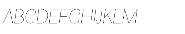 Minaya Thin Italic Font UPPERCASE