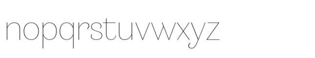 Minaya Thin Font LOWERCASE