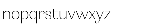 Minaya Ultra Light Font LOWERCASE