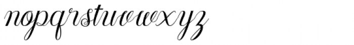 Minda Script Regular Font LOWERCASE