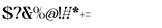 Mindken Regular Font OTHER CHARS