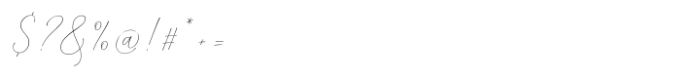Mindline Script Italic Font OTHER CHARS