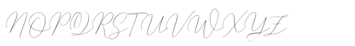 Mindline Script Italic Font UPPERCASE