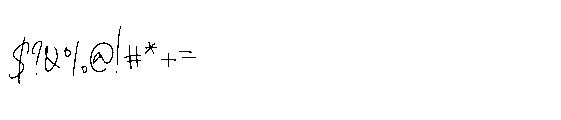 Minebos Signature Font OTHER CHARS