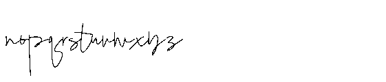 Minebos Signature Font LOWERCASE