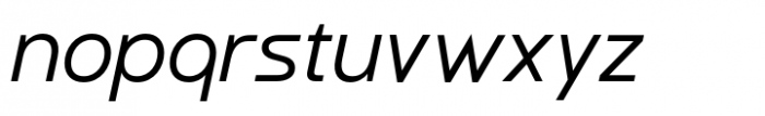 Miner Italic Font LOWERCASE