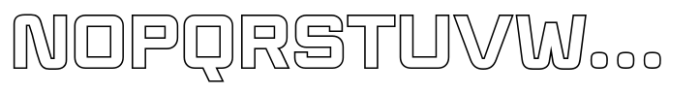 Minerva Next Outline Font UPPERCASE