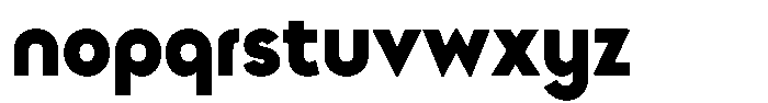 Minga Bold Font LOWERCASE