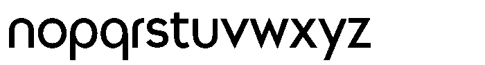Minga Regular Font LOWERCASE