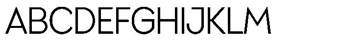 Minga Thin Font UPPERCASE