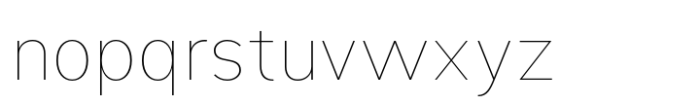 Minggo Thin Font LOWERCASE