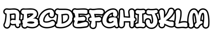 Mini Koor Outline Font UPPERCASE