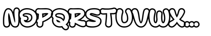 Mini Koor Outline Font UPPERCASE