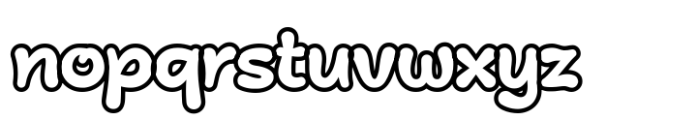 Mini Koor Outline Font LOWERCASE