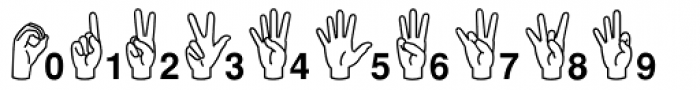Mini Pics ASL Font OTHER CHARS