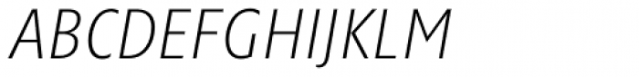 Minimala Thin Italic Caps TF Font UPPERCASE