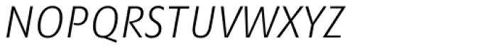 Minimala Thin Italic Caps TF Font LOWERCASE