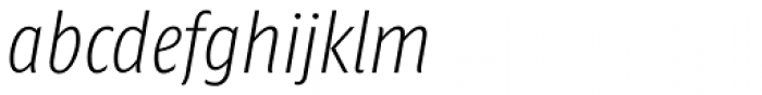 Minimala Thin Italic TF Font LOWERCASE