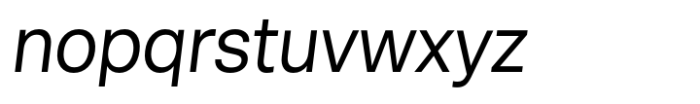 Minimalism Italic Font LOWERCASE